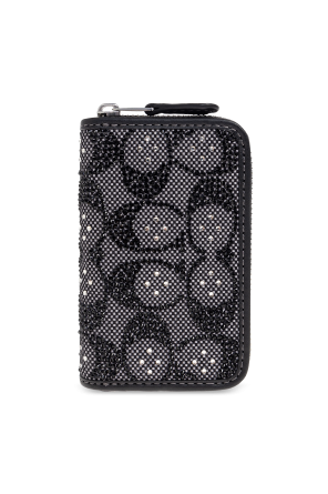 Clutch bag with shimmering crystals