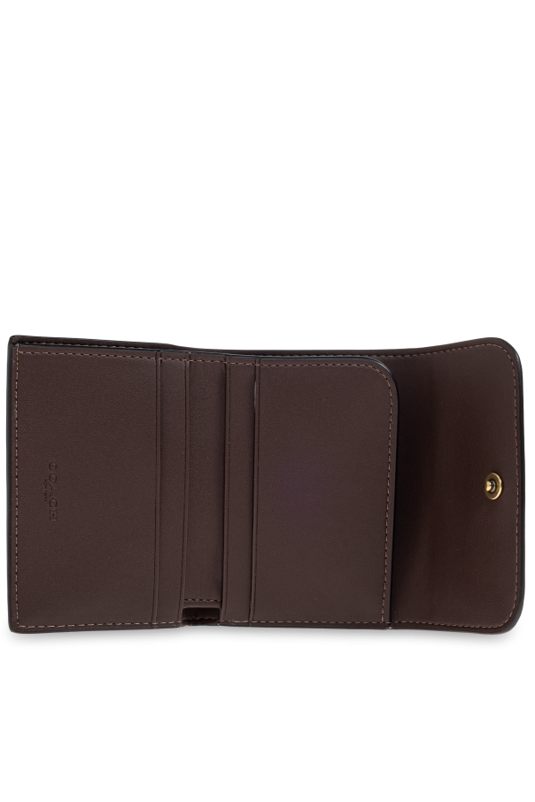 Coach Cartera de cuero con logo