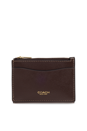 Coach Cartera de cuero con logo