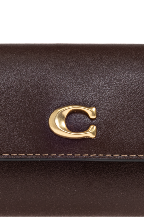 Coach Cartera de cuero con logo