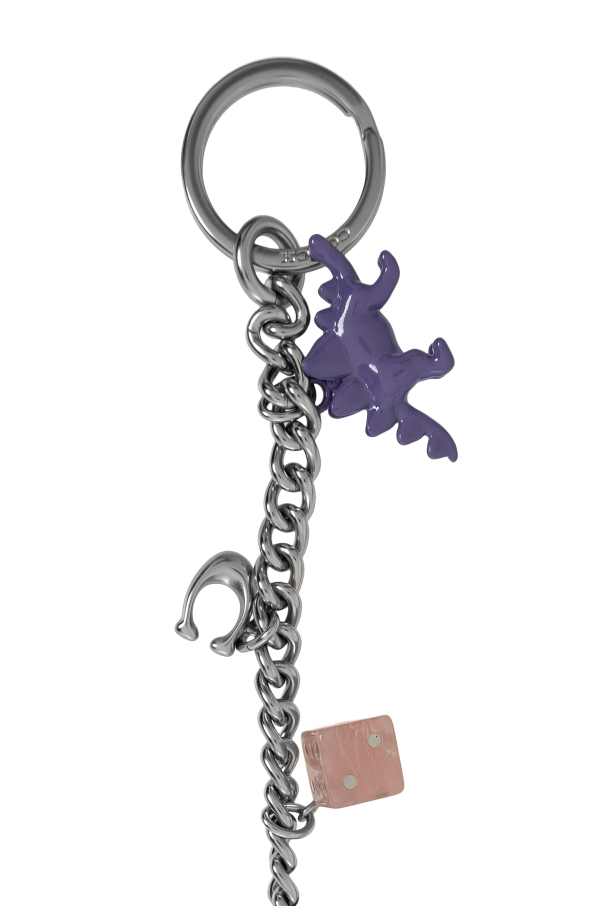 Coach Keychain with charms