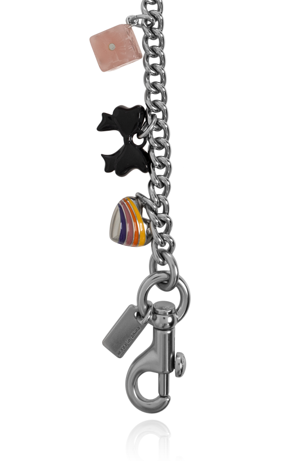 Coach Keychain with charms