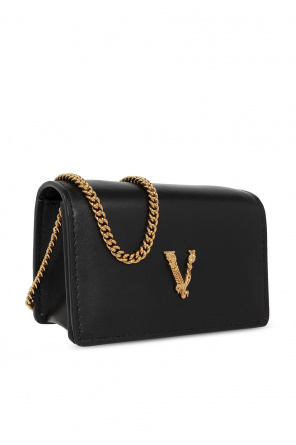 Versace ‘Virtus Mini’ wallet with chain