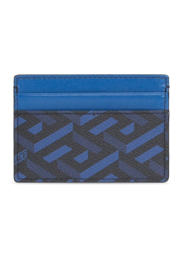 Shop VERSACE La Greca Signature Card Holder ( DPN2467