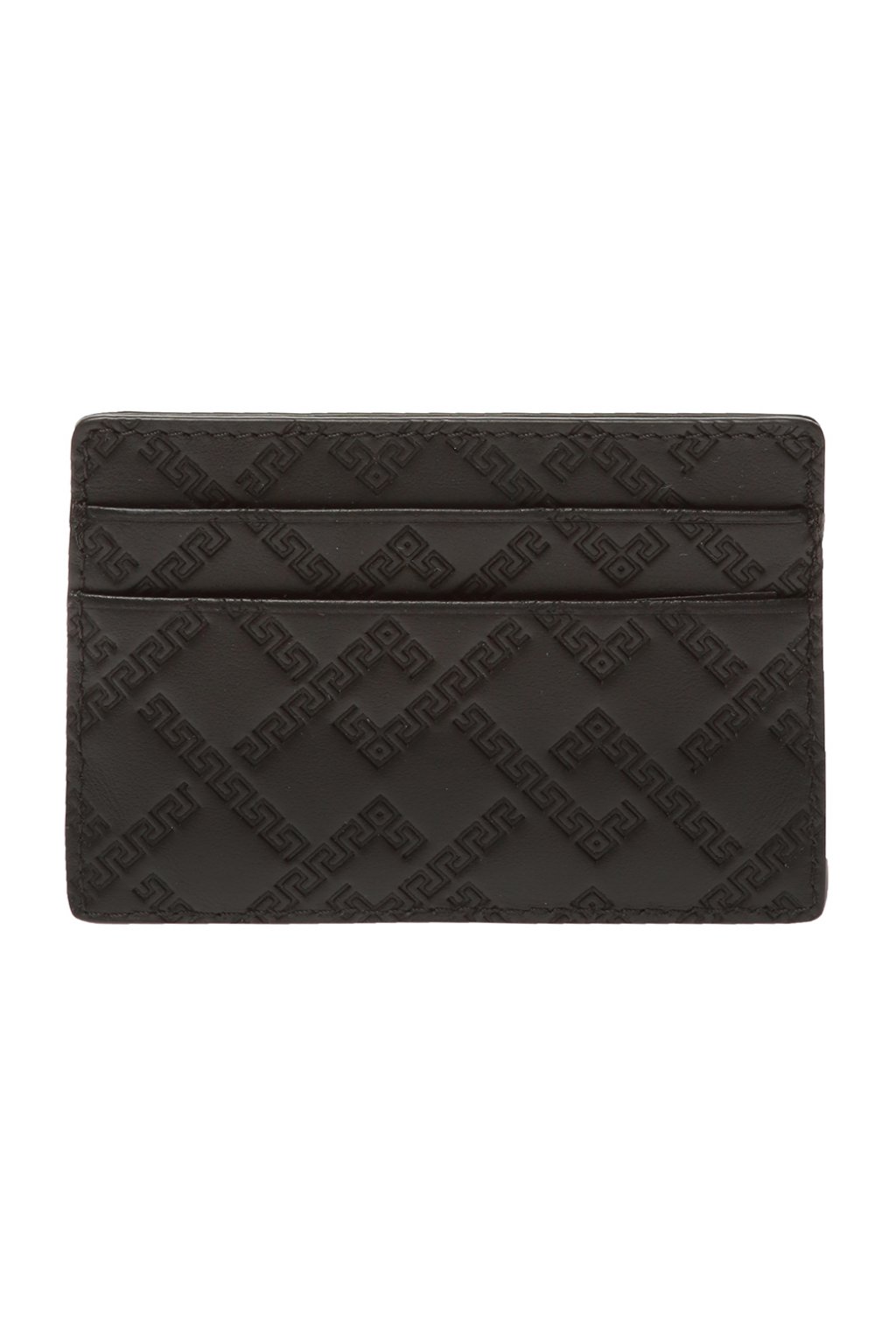 Shop VERSACE La Greca Signature Card Holder ( DPN2467