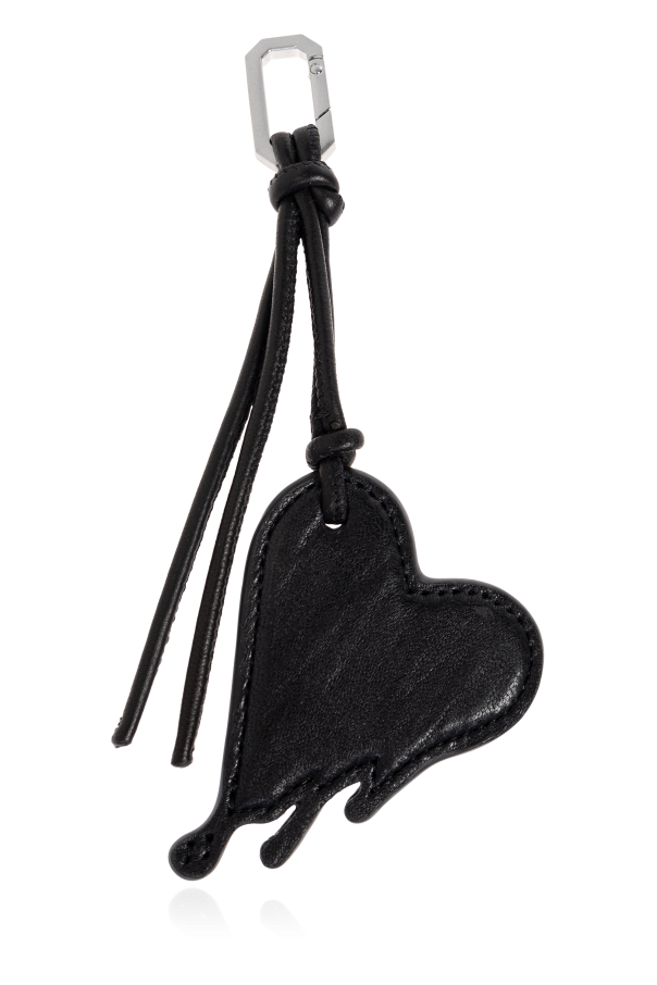 Leather keychain ‘Drip Heart’ od AllSaints