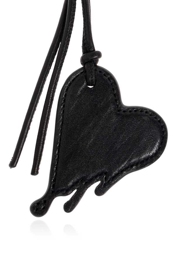 AllSaints Leather keychain ‘Drip Heart’