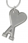 Ami Alexandre Mattiussi SILVER Logo keyring