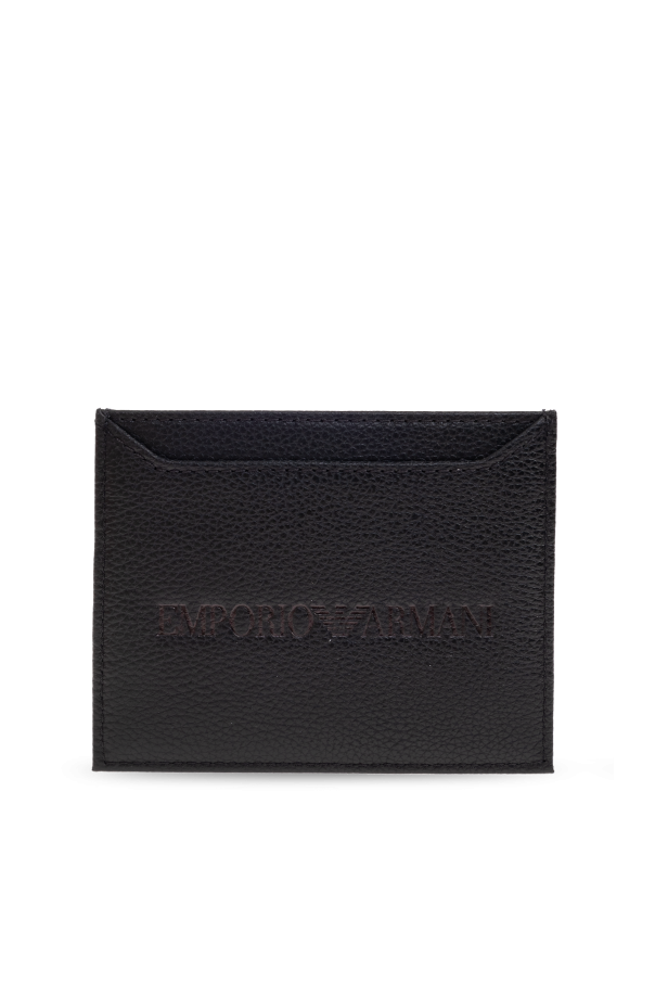 Emporio Armani Skórzane etui na karty