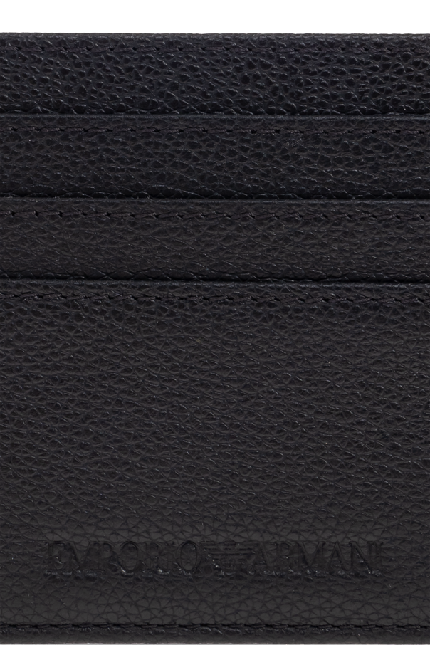Emporio Armani Skórzane etui na karty