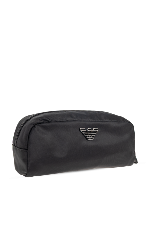Emporio Armani Neceser con aplicación en forma de logo