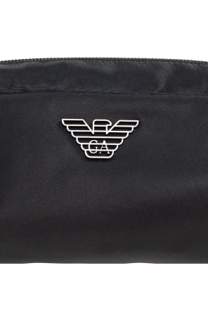 Emporio Armani Neceser con aplicación en forma de logo