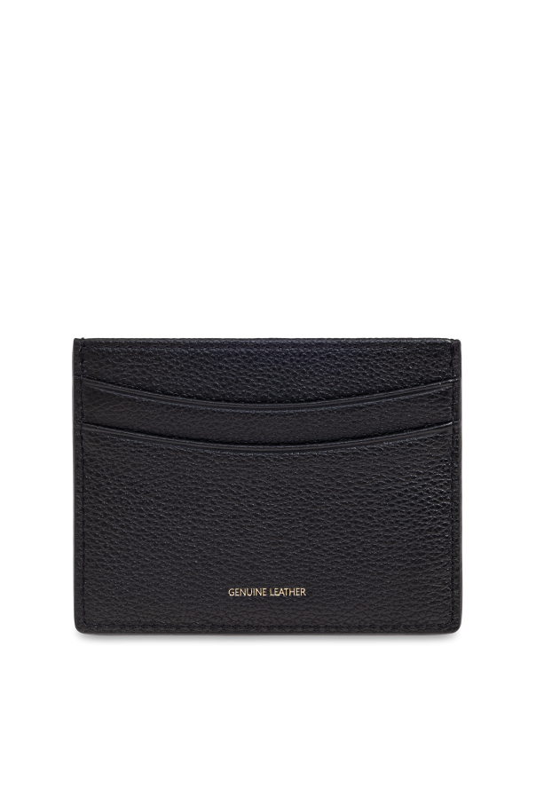 Emporio Armani Estuche de cuero para tarjetas