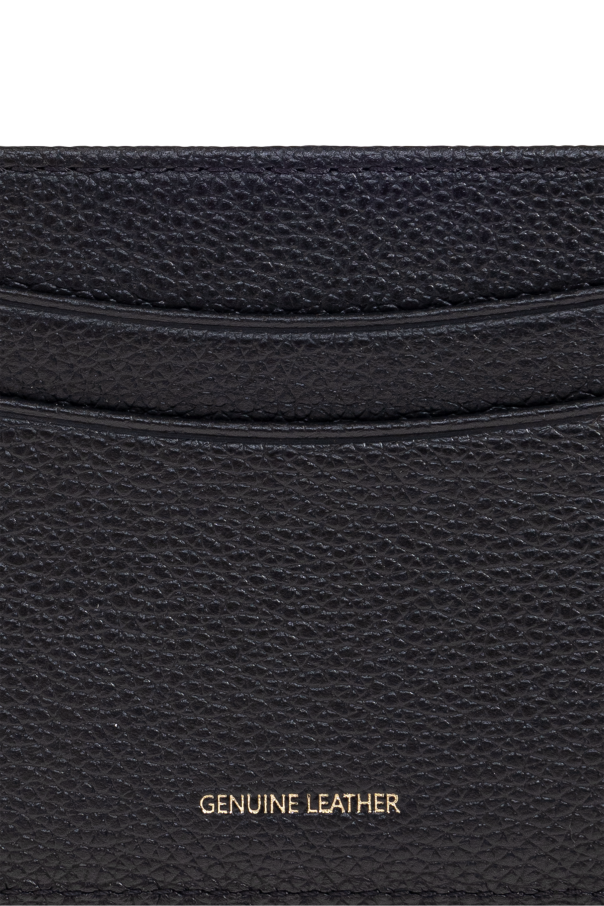 Emporio Armani Estuche de cuero para tarjetas