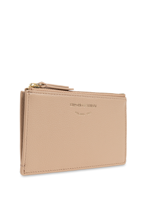 Emporio Armani Funda de cuero para tarjetas