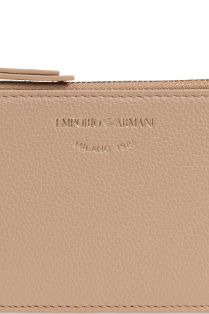 Emporio Armani Funda de cuero para tarjetas