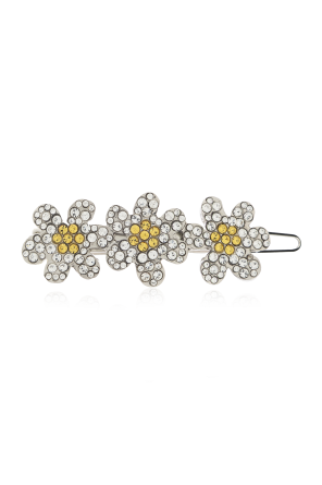 Hair clip with shimmering crystals