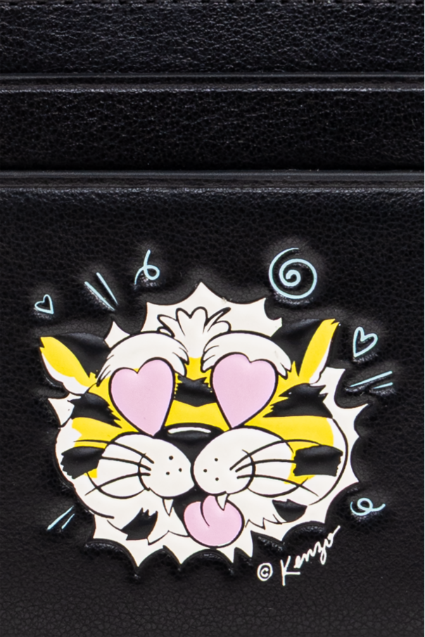 Kenzo Funda de cuero para tarjetas