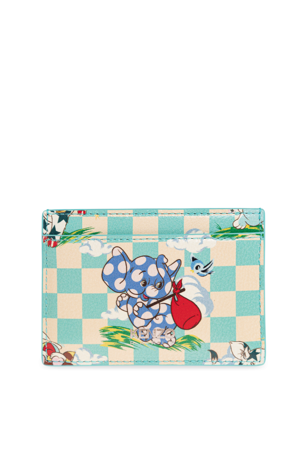 Kenzo Leather card holder with logo