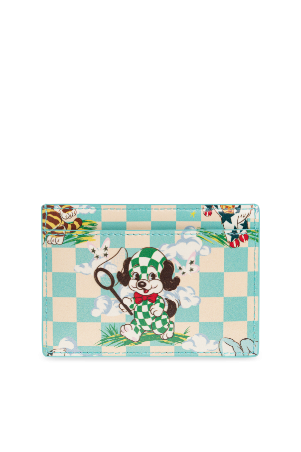 Kenzo Leather card holder with logo