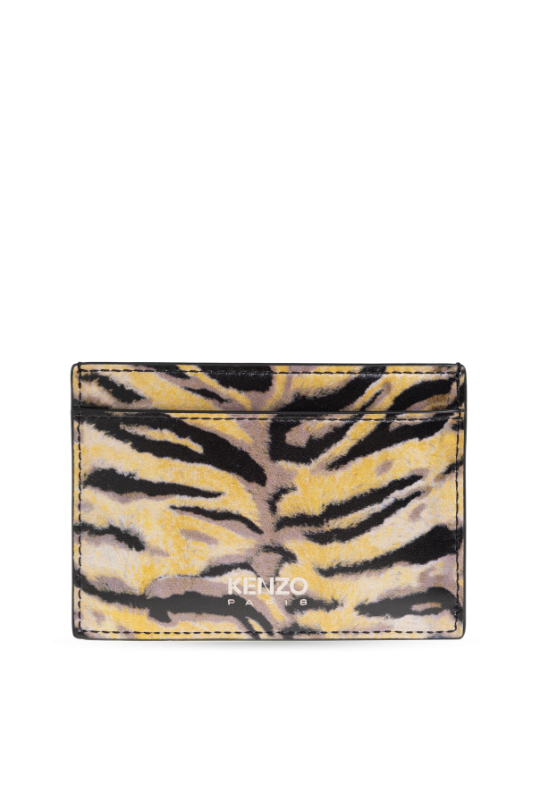 Kenzo Leather cardholder with logo