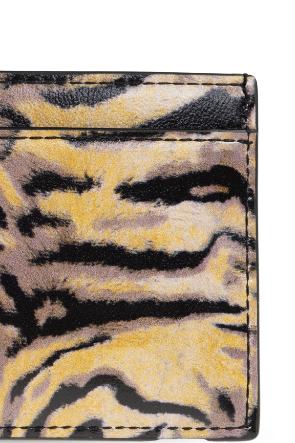 Kenzo Leather cardholder with logo