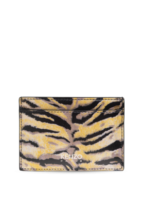 Skórzane etui na kartę z logo od Kenzo