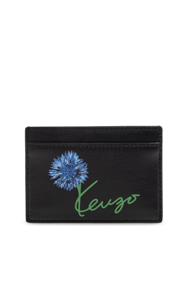 Leather card holder with logo od Kenzo