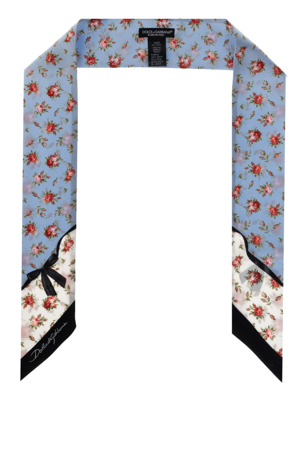 Silk scarf with floral motif od Dolce & Gabbana