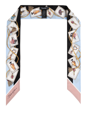 Silk scarf with print