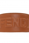 Fendi BROWN Headband with logo