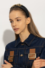 Fendi BLACK Leather headband