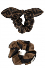 Fendi BROWN Set of silk scrunchies