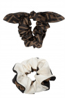 Fendi BROWN Set of silk scrunchies