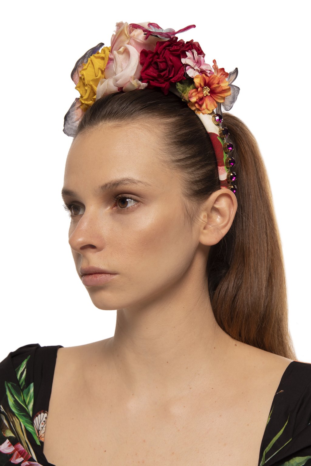 dolce and gabbana flower headpiece