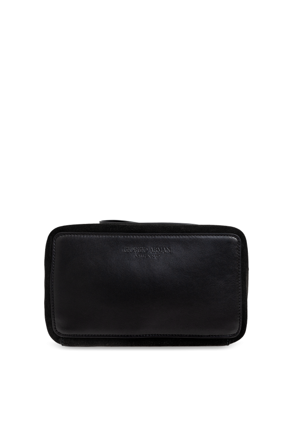 Giorgio Armani Leather Cosmetic Bag