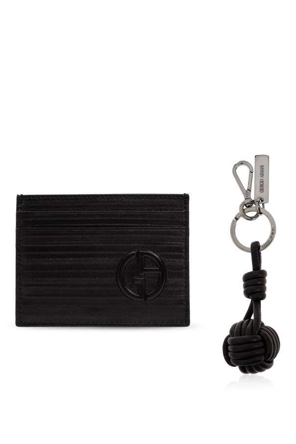 Giorgio Armani Set: card case and keychain