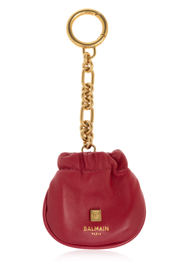 Balmain Leather keychain