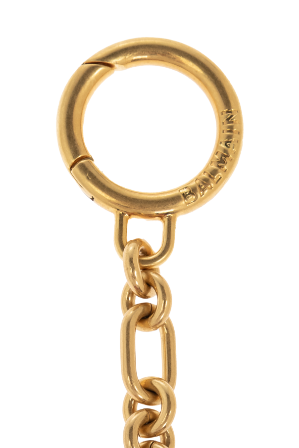 Balmain Leather keychain