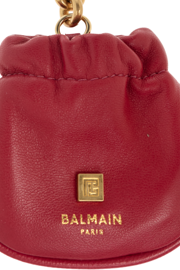 Balmain Leather keychain