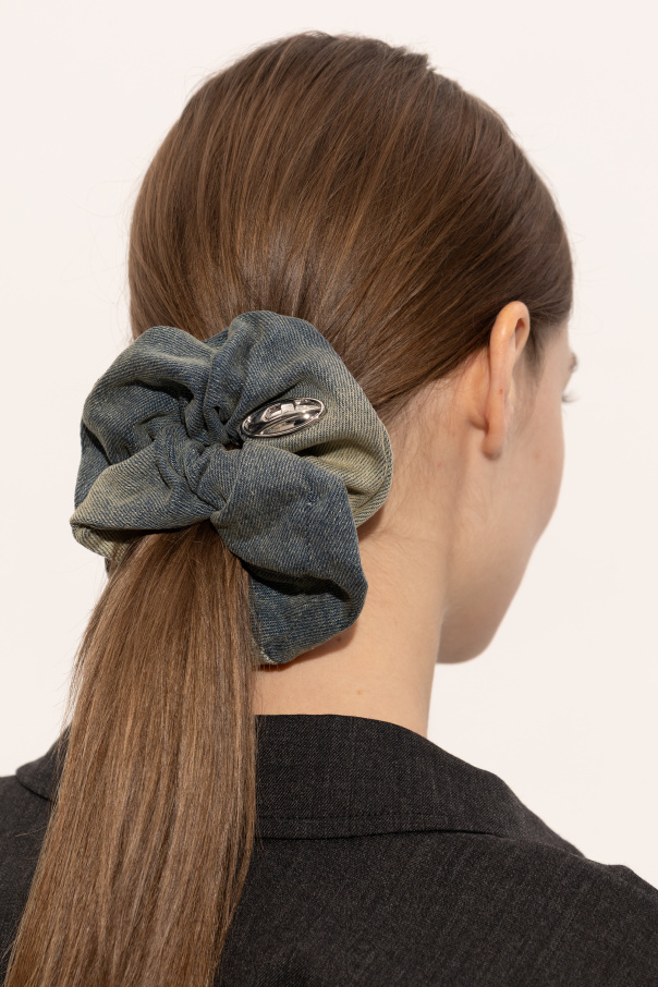 Diesel Denim hair scrunchie ‘GRAB-D 2 0 BANGLE’
