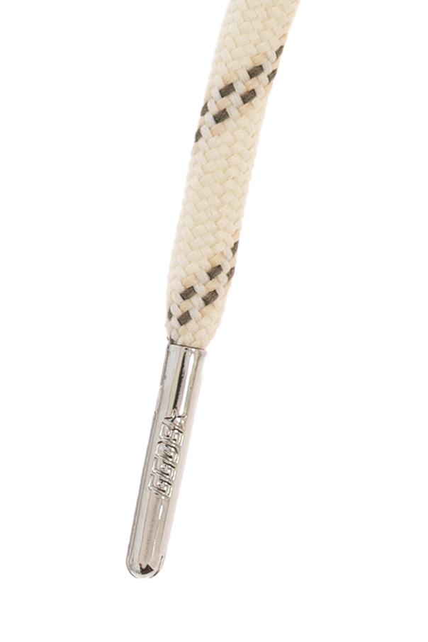 Golden Goose Cordones de zapatos con apliques de cristal