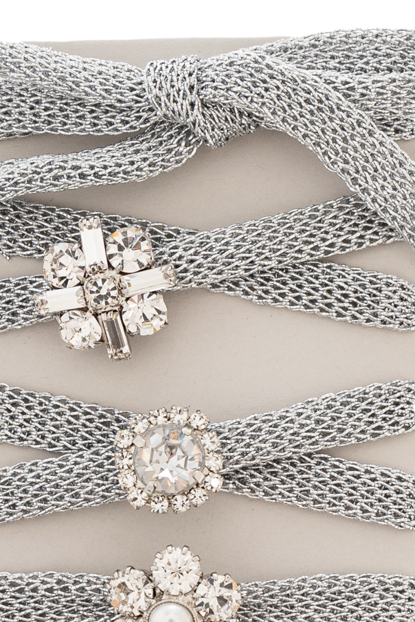 Golden Goose Sznurowadła z kryształowymi aplikacjami