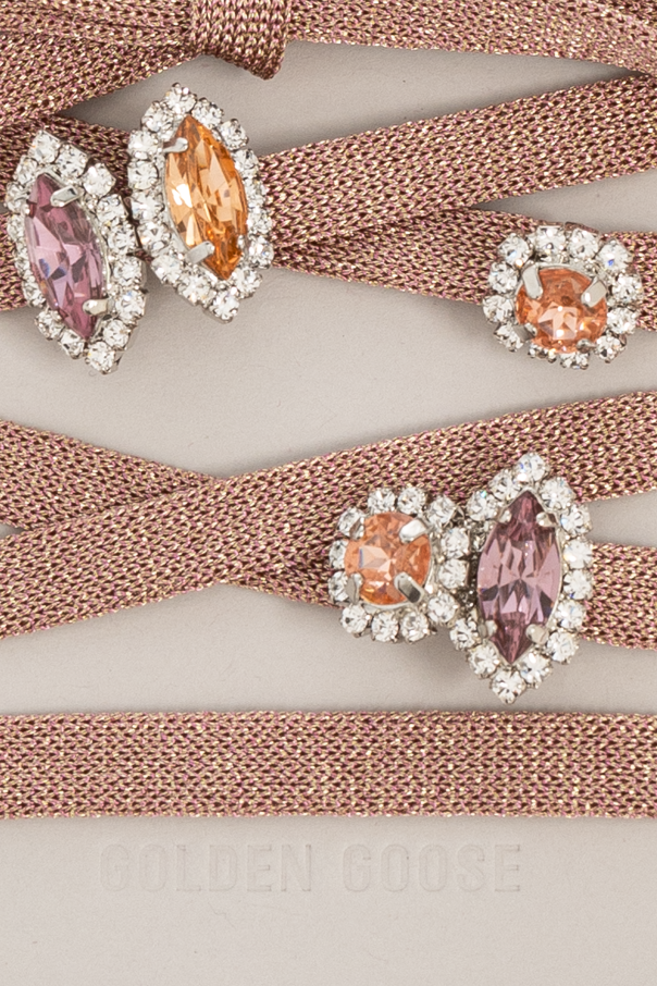 Golden Goose Cordones con aplicaciones de cristal