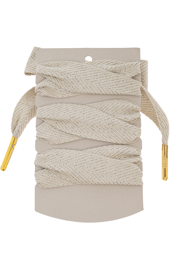 Golden Goose Shoelaces with crystal embellishments