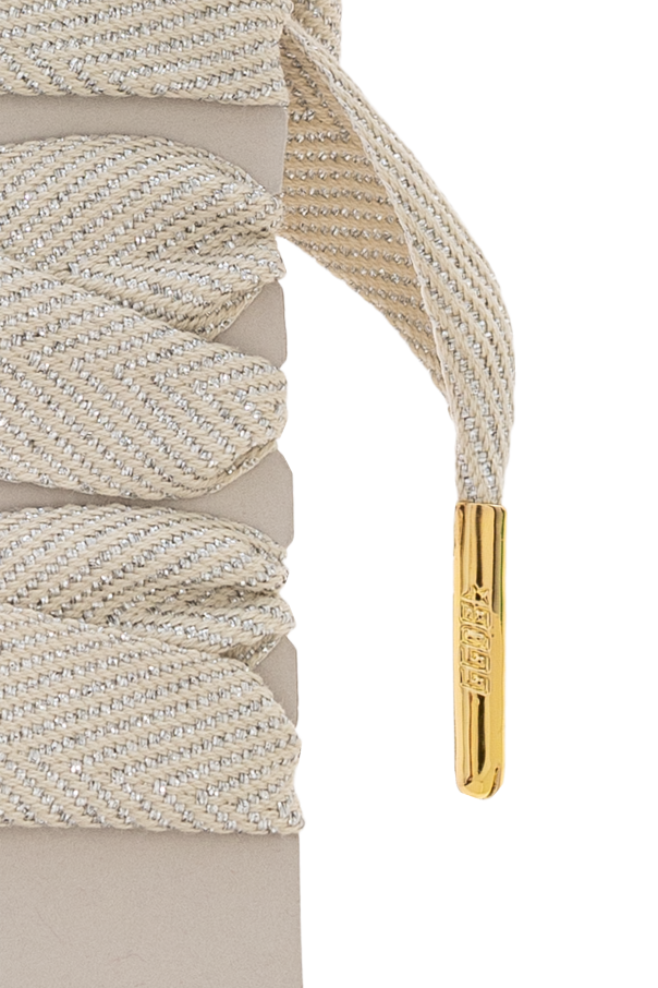 Golden Goose Shoelaces with crystal embellishments