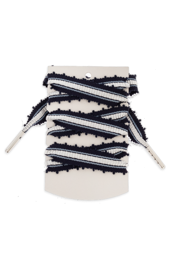 Golden Goose Shoelaces with crystal embellishments