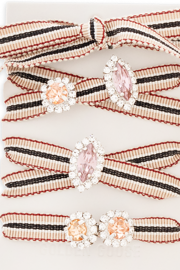 Golden Goose Cordones con aplicaciones de cristal