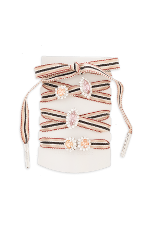 Cordones con aplicaciones de cristal