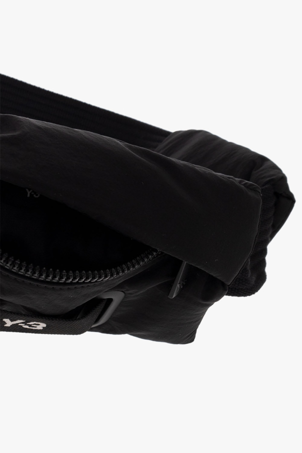 Y-3 Yohji Yamamoto Explorer Black Nylon Belt Bag With Logo Man